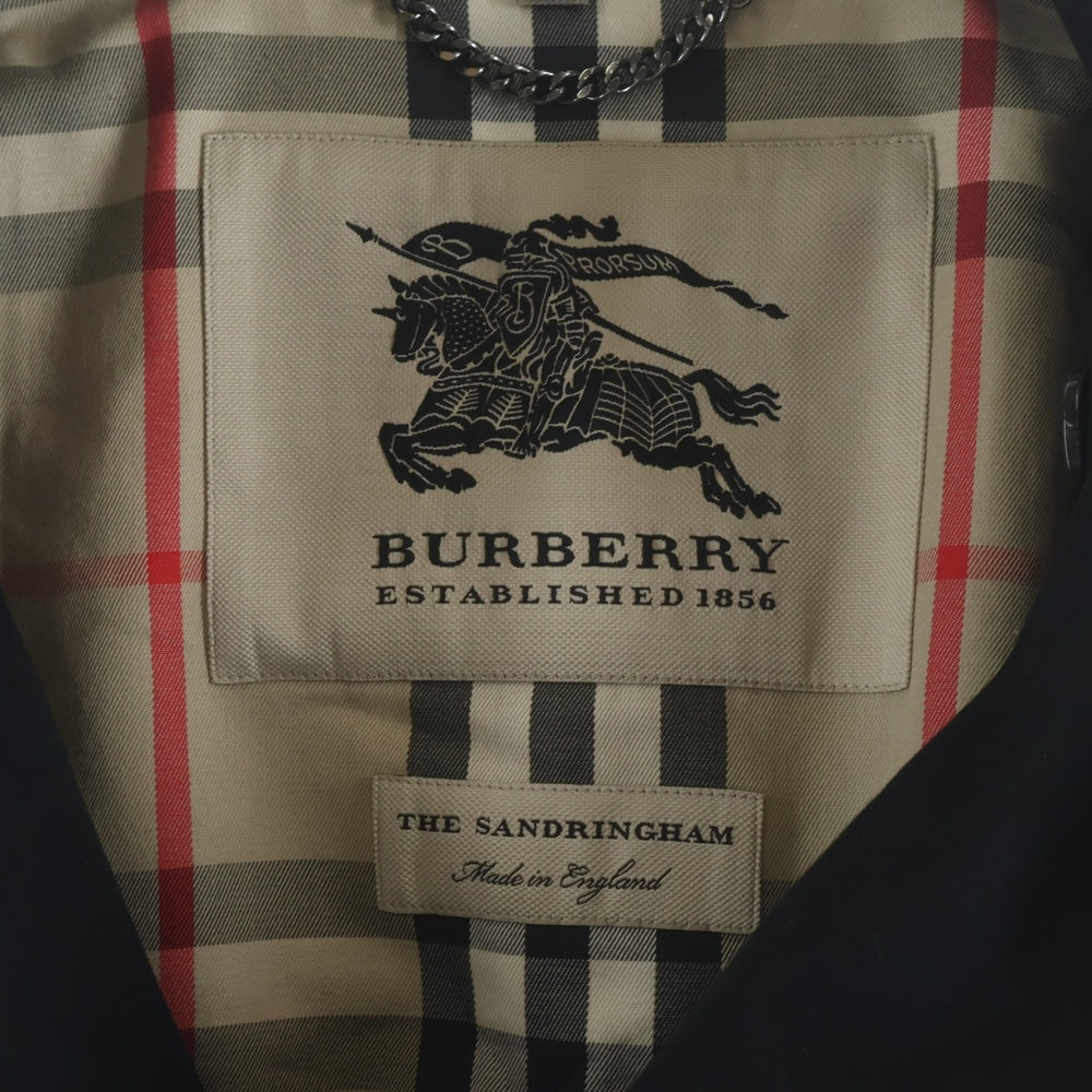 BURBERRY(バーバリー) 裏地バーバリーチェック トレンチコート ネイビー
