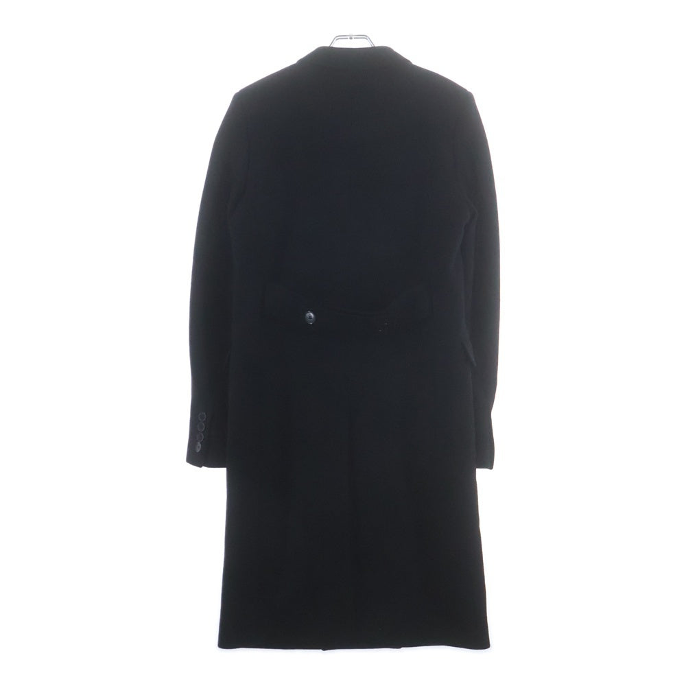 SAINT LAURENT PARIS(サンローランパリ) 15AW ピークトラペル ダブルブレスト チェスターコート ブラック 397010 Y835J