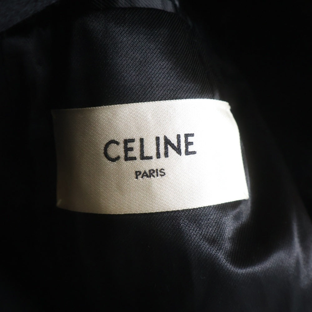CELINE(セリーヌ) 19AW ウールフェルト ダブルブレスト オーバーコート ネイビー 2M224905E