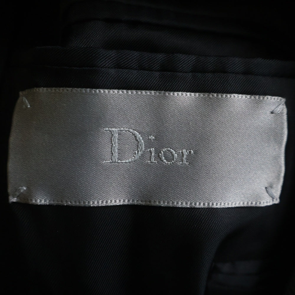 DIOR(ディオール) ノッチドラペル 2B マイクロハウンドトゥース テーラードジャケット スラックスパンツ セットアップスーツ グレー 533C734A4090
