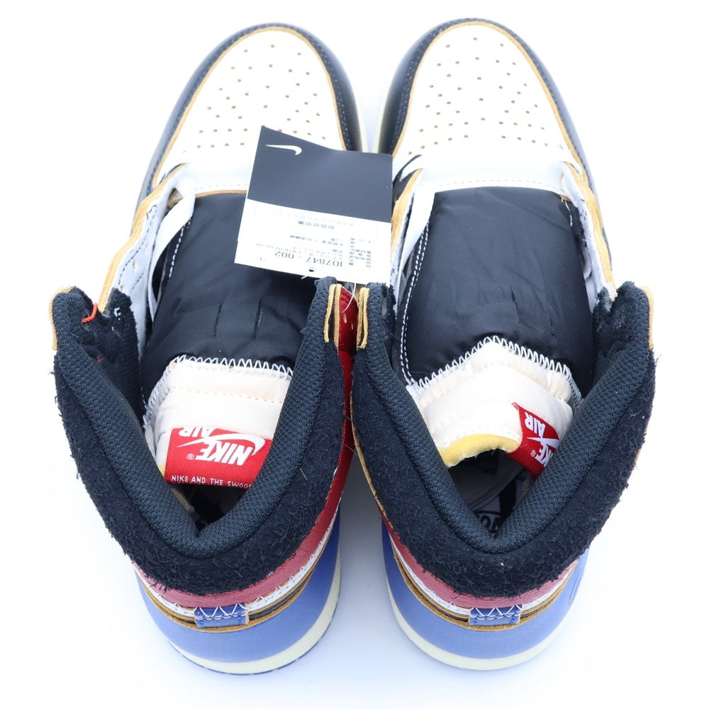NIKE(ナイキ) ×Fragment Design ×UNION AIR JORDAN 1 HIGH OG フラグメントデザイン ユニオン エアジョーダン1 ハイカットスニーカー US9.5/27.5cm IO7847-002