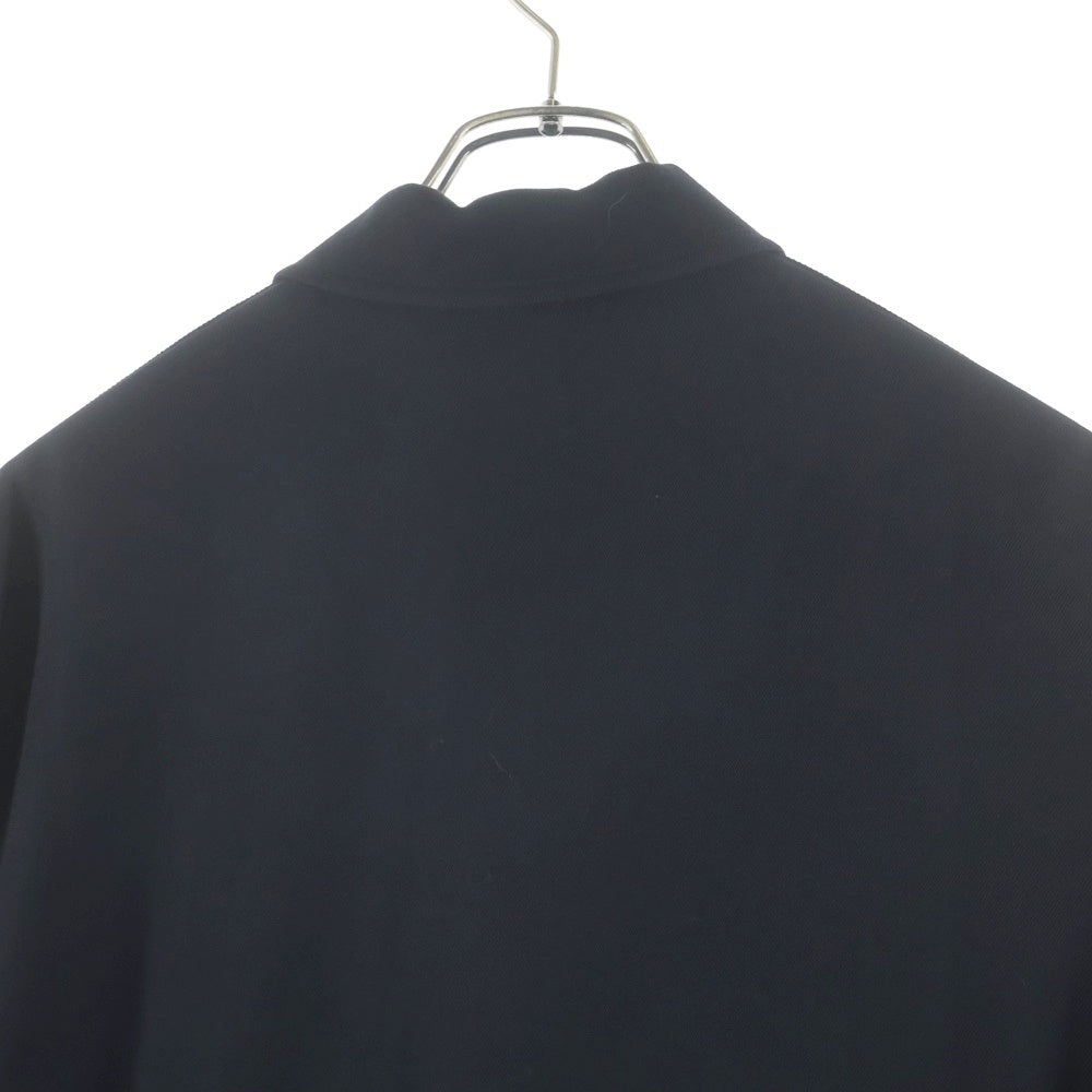 Yohji Yamamoto POUR HOMME(ヨウジヤマモト プールオム) 23AW アーミーギャバジン ビッグブラウス 長袖シャツ ブラック HJ-B02-101