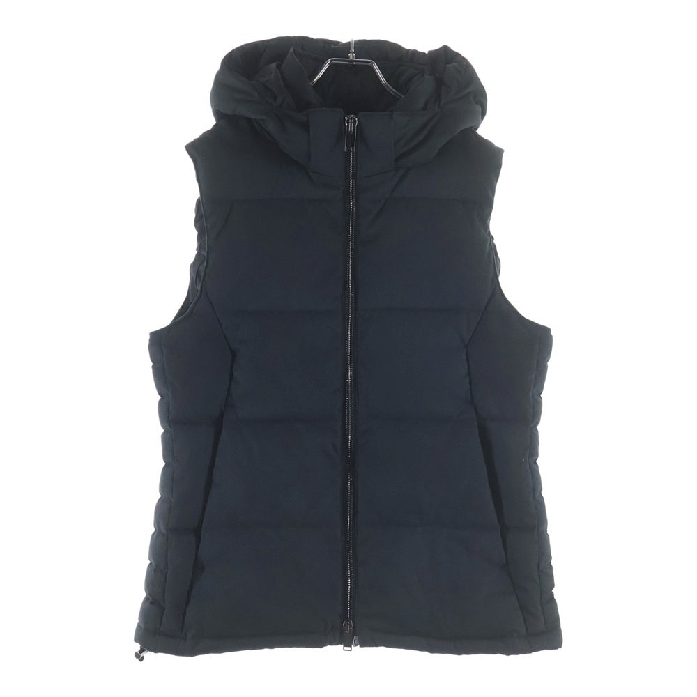 JUN HASHIMOTO SPORTS(ジュンハシモトスポーツ) B06 LAYER DOWN VEST レイヤード フーデッド ダウンベスト ブラック 1042120006