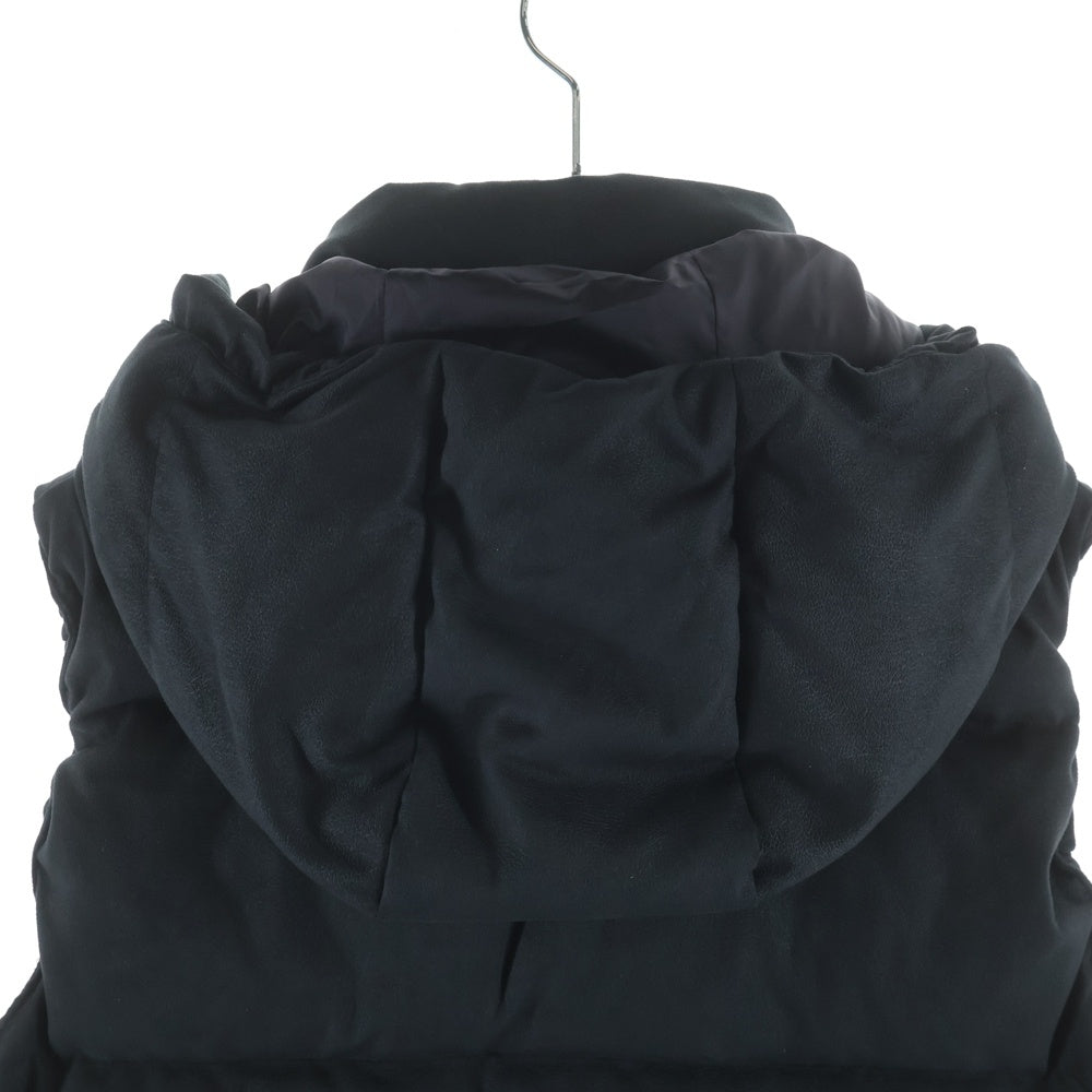 JUN HASHIMOTO SPORTS(ジュンハシモトスポーツ) B06 LAYER DOWN VEST レイヤード フーデッド ダウンベスト ブラック 1042120006