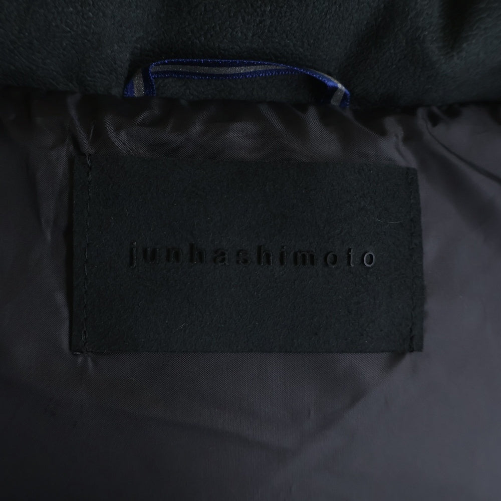 JUN HASHIMOTO SPORTS(ジュンハシモトスポーツ) B06 LAYER DOWN VEST レイヤード フーデッド ダウンベスト ブラック 1042120006
