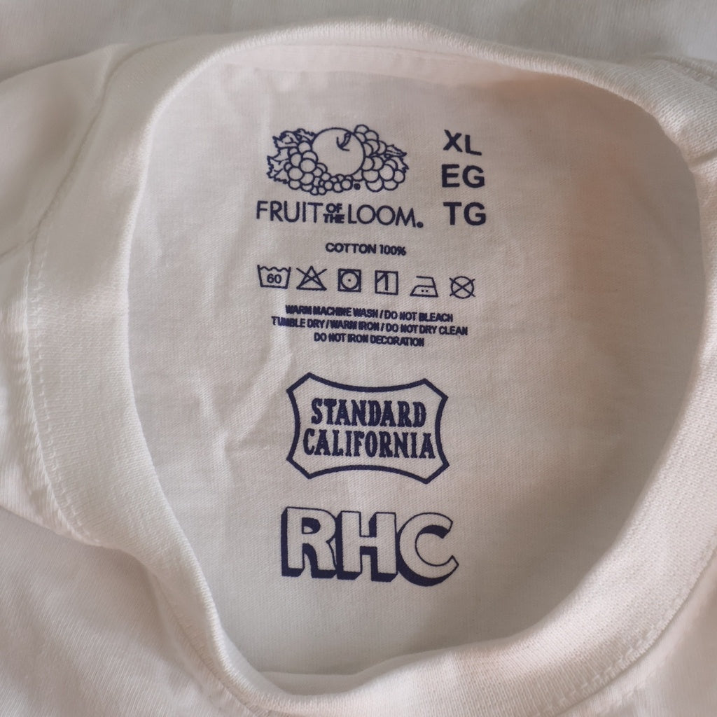 RHC Ron Herman(アールエイチシー ロンハーマン) ×スタンダードカリフォルニア フルーツオブザルーム ロゴプリント 半袖Tシャツ 2パック