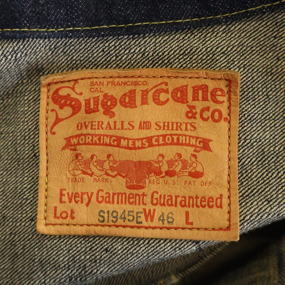 SUGAR CANE(シュガーケーン) SUPER DENIM 14oz. BLUE DENIM BLOUSE 大戦モデル デニムジャケット インディゴ S1945E
