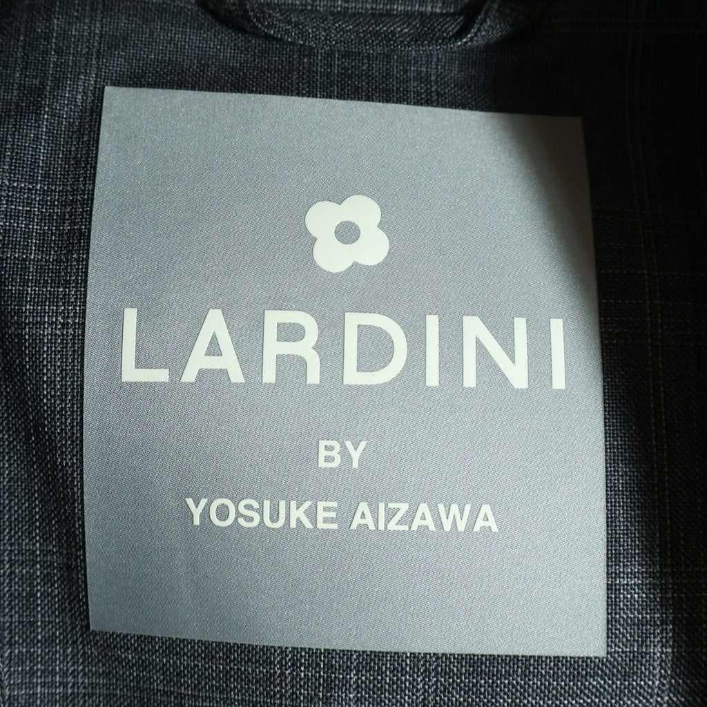 LARDINI(ラルディーニ) グレンチェック ウール チェスターコート グレー JSJ06
