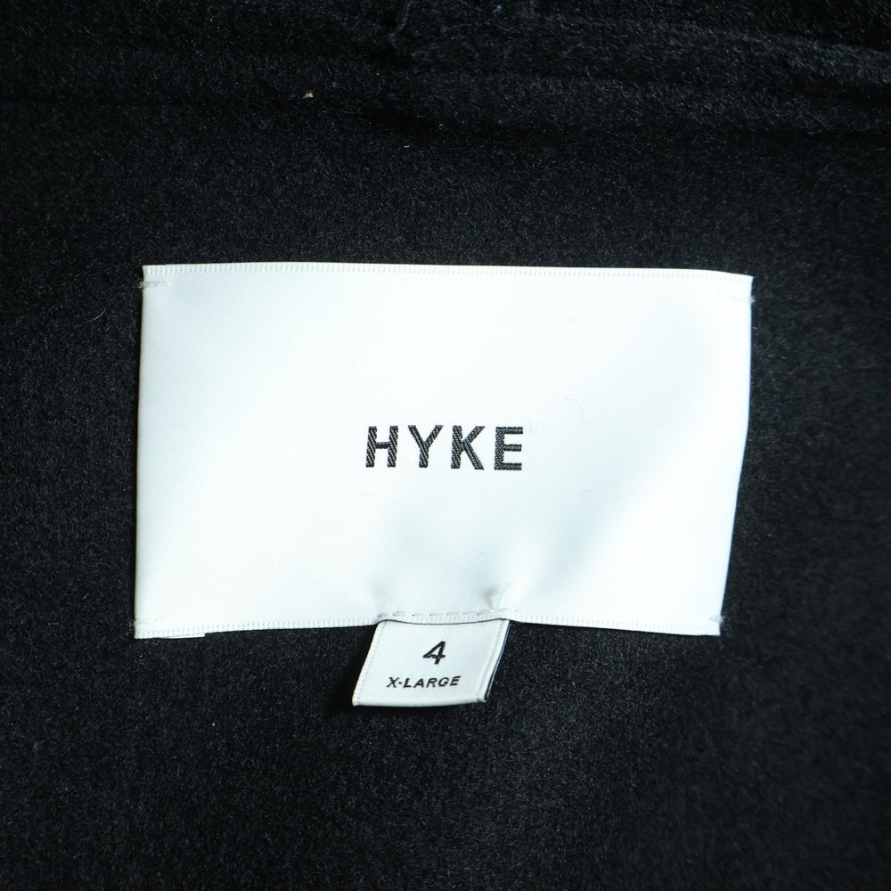 HYKE(ハイク) UNITED ARROWS別注 ユナイテッドアローズ フーデッド メルトンウール ジャケット コート ブラック
