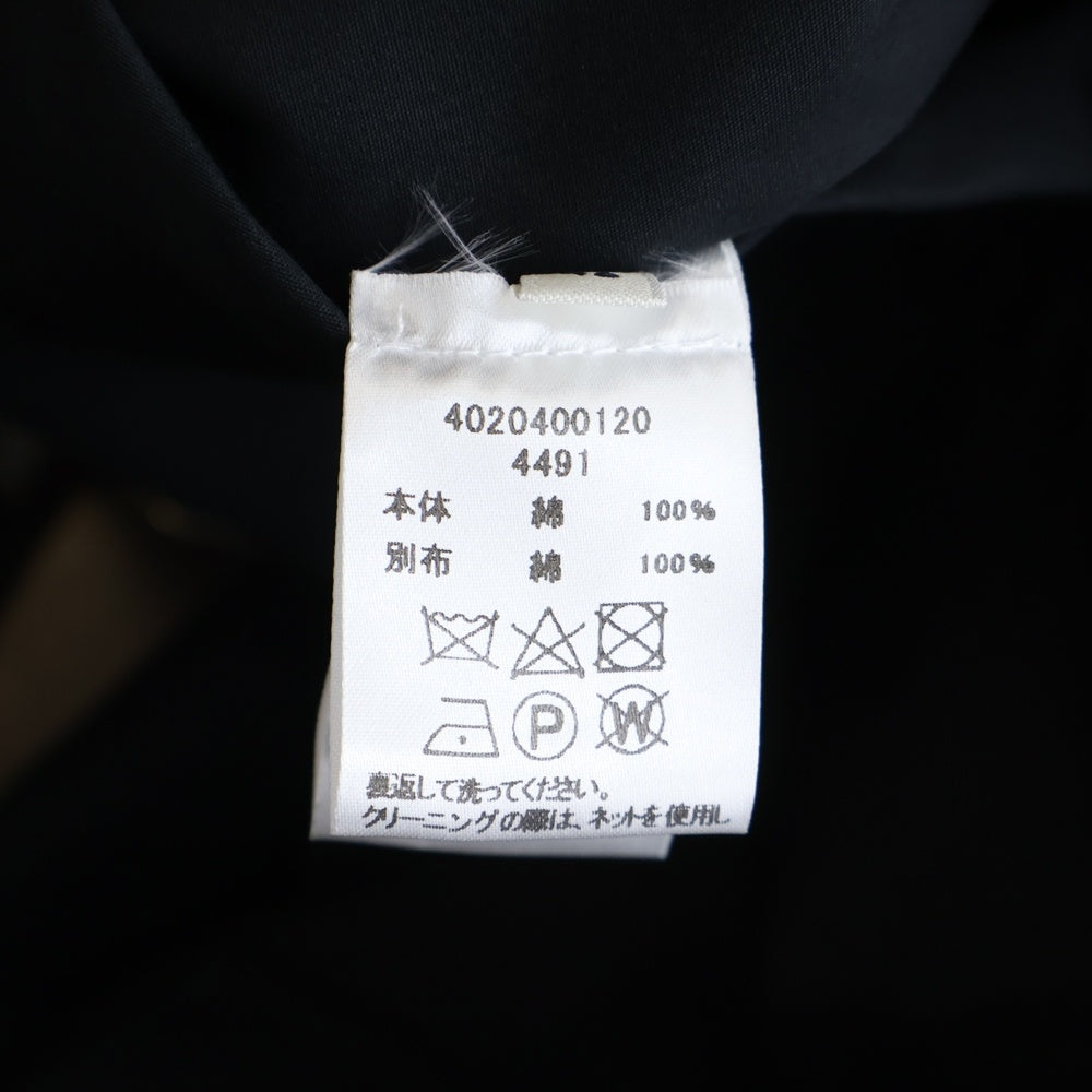 LEMAIRE(ルメール) 24AW Soft Technical Parka ソフト テクニカル パーカー ゴム引き ショートコート ジャケット ブラック OW1095 LF1294