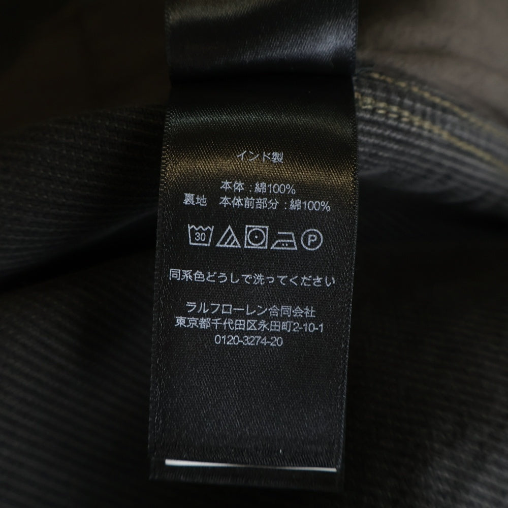 RRL(ダブルアールエル) キルティング 中綿 シャツ ジャケット ブラック
