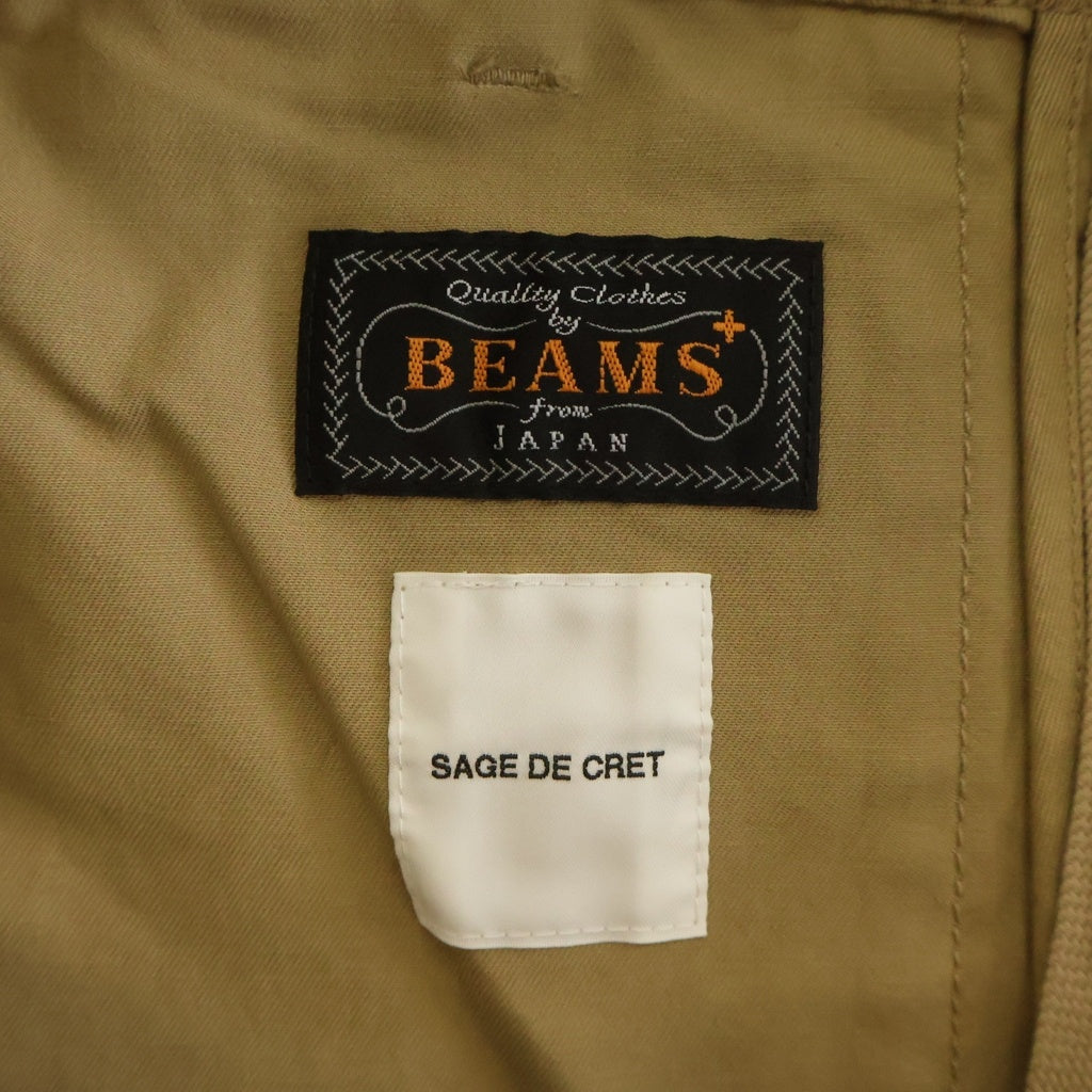 BEAMS+(ビームスプラス) 21AW ×SAGE DE CRET ブリティッシュ アーミー ファティーグパンツ ベージュ BL-2109-8254-180