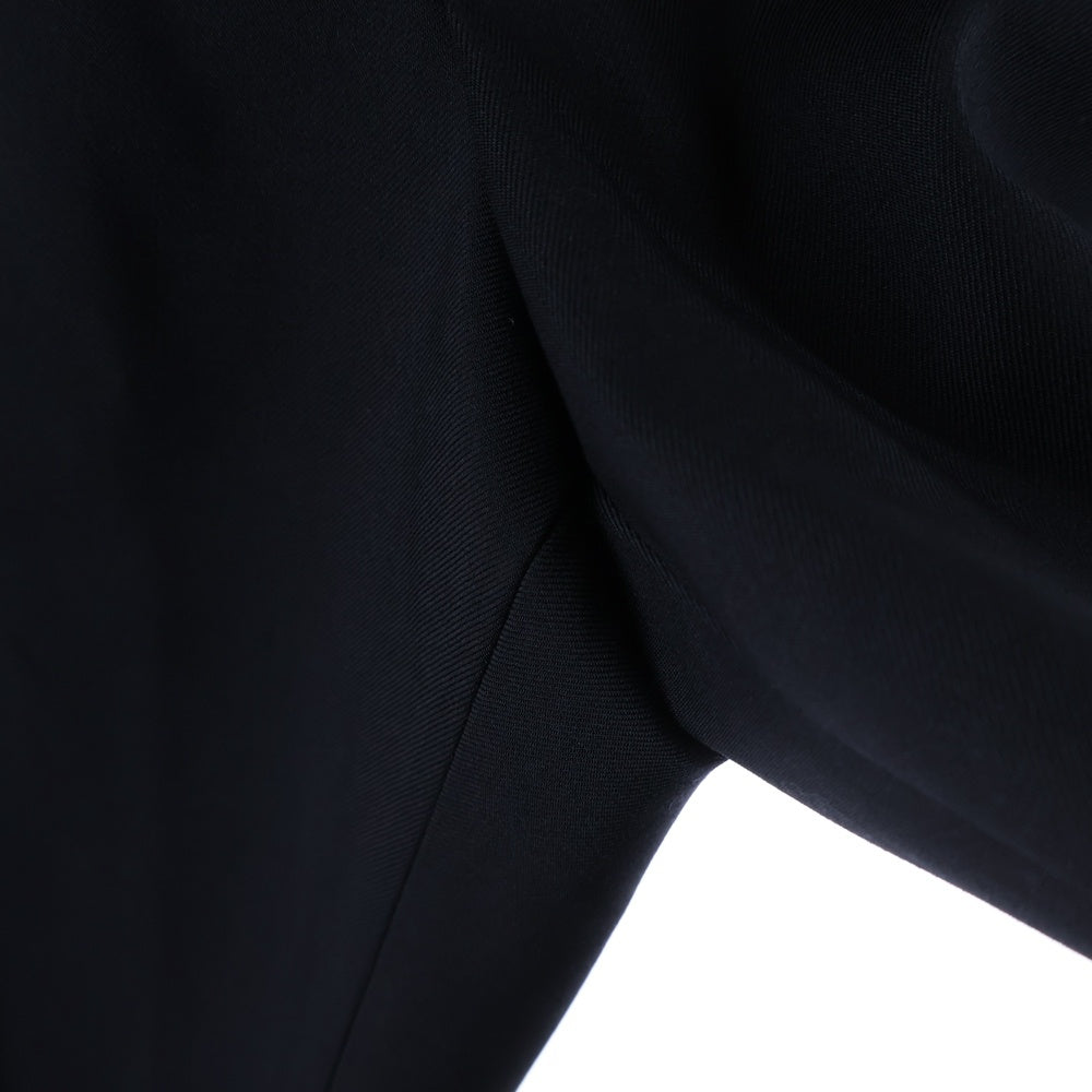 JIL SANDER(ジルサンダー) 24SS ウール ギャバジン テーパード トラウザーズ スラックス ミニマルイージーパンツ ブラック J23KA0005 J40117