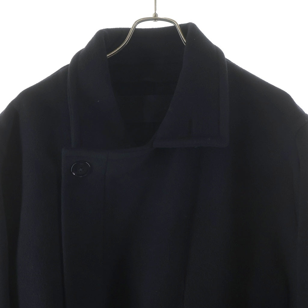 LEMAIRE(ルメール) 23AW WRAP COAT ラップコート ウールロングコート ブラック CO1037 LF1116