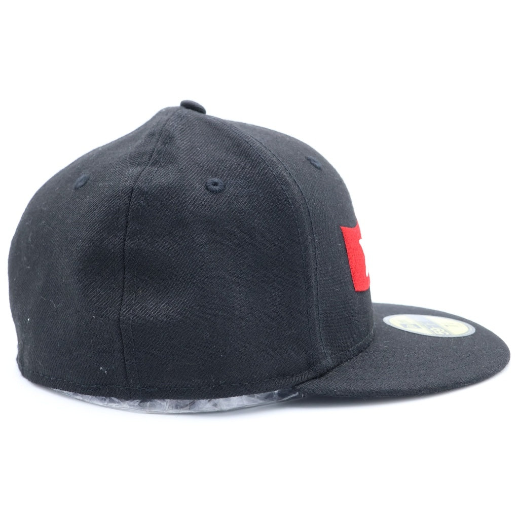 GOD SELECTION XXX(ゴッドセレクショントリプルエックス) ×NEWERA 59FIFTY ニューエラ ベースボールキャップ 帽子 ブラック/レッド