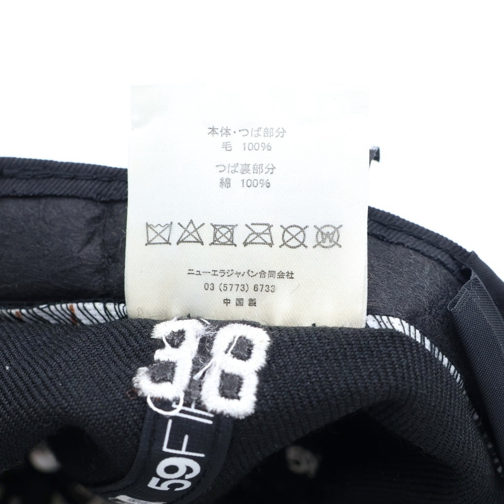 GOD SELECTION XXX(ゴッドセレクショントリプルエックス) ×NEWERA 59FIFTY ニューエラ ベースボールキャップ 帽子 ブラック/レッド