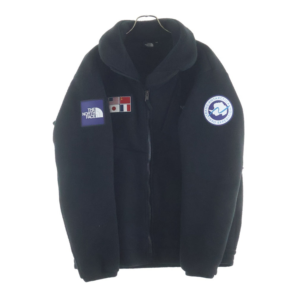 THE NORTH FACE(ザノースフェイス) TRANCE ANTERCTICA FLEECE JACKET トランスアンタークティカ ラバーワッペン付 ロゴ刺繍 フリース ジャケット ブルゾン ブラック NA72235