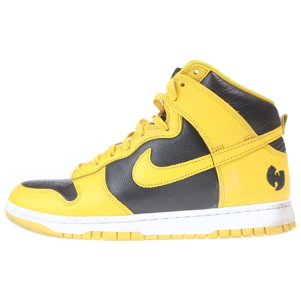 NIKE(ナイキ) DUNK HI RETRO PRM WU-TANG CLAN HJ4320-001 ダンク ハイ レトロ ウータンクラン ハイカットスニーカー イエロー/ブラック US10.5/28.5cm