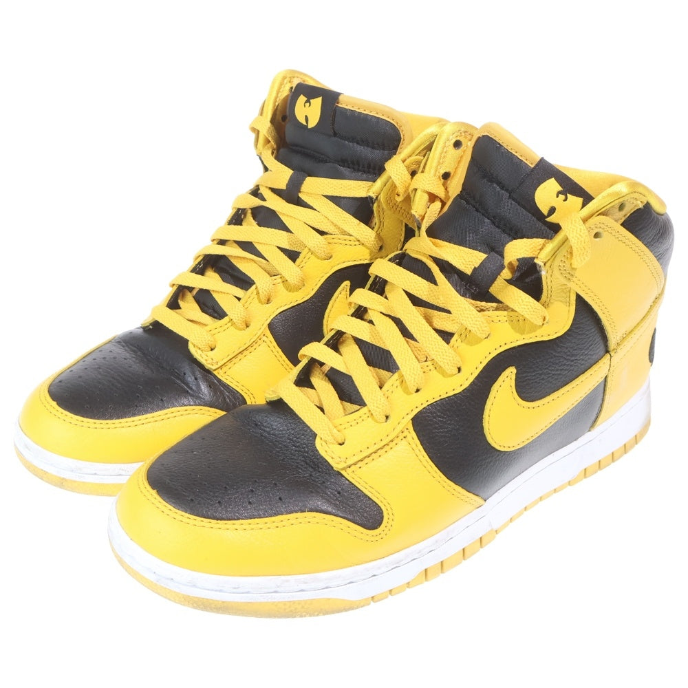 NIKE(ナイキ) DUNK HI RETRO PRM WU-TANG CLAN HJ4320-001 ダンク ハイ レトロ ウータンクラン ハイカットスニーカー イエロー/ブラック US10.5/28.5cm