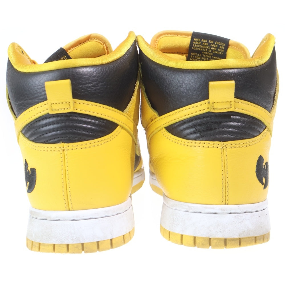 NIKE(ナイキ) DUNK HI RETRO PRM WU-TANG CLAN HJ4320-001 ダンク ハイ レトロ ウータンクラン ハイカットスニーカー イエロー/ブラック US10.5/28.5cm