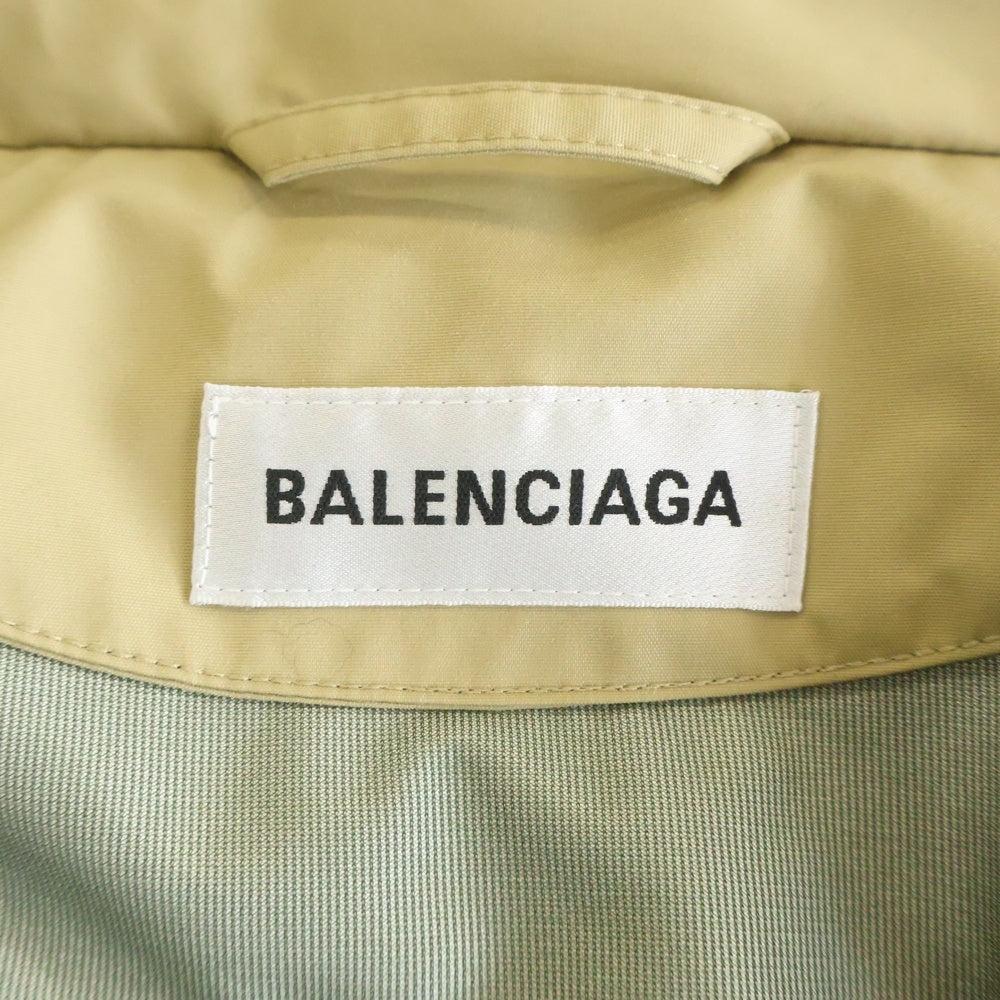 BALENCIAGA(バレンシアガ) 19AW オーバーサイズ バックロゴ ウィンドブレーカー ナイロンジャケット ベージュ 556168 TCO11