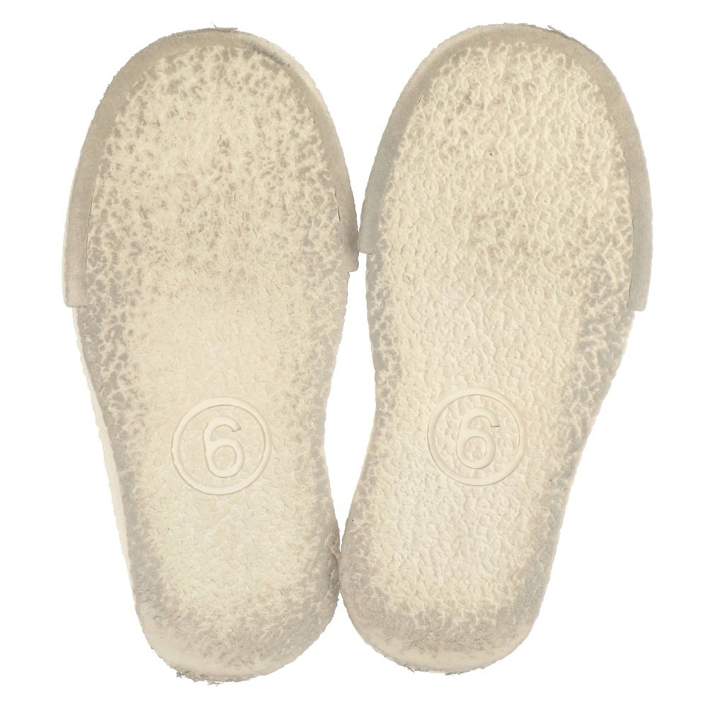 MM6 Maison Margiela(エムエムシックスメゾンマルジェラ) プラットフォーム 厚底 レザー ローカットスニーカー ホワイト レディース