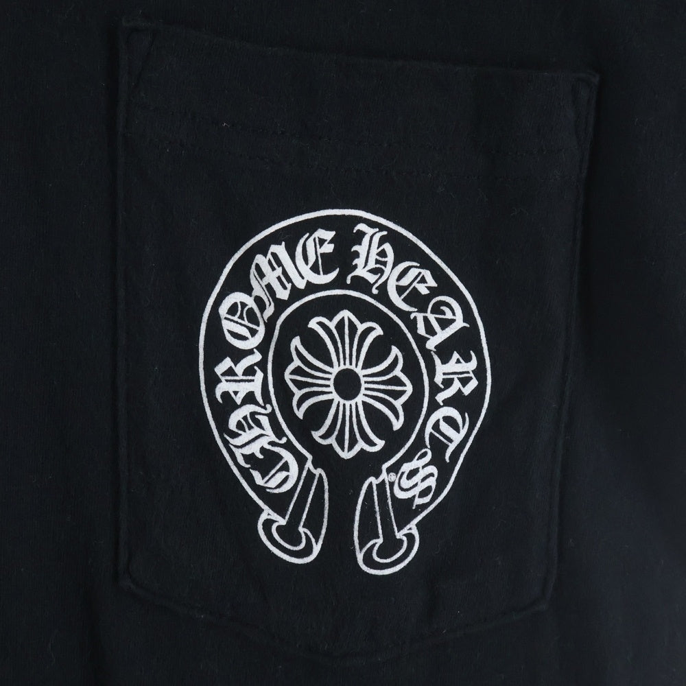 CHROME HEARTS(クロムハーツ) CH T-SHRT バックホースシュープリント 半袖Tシャツ カットソー ブラック