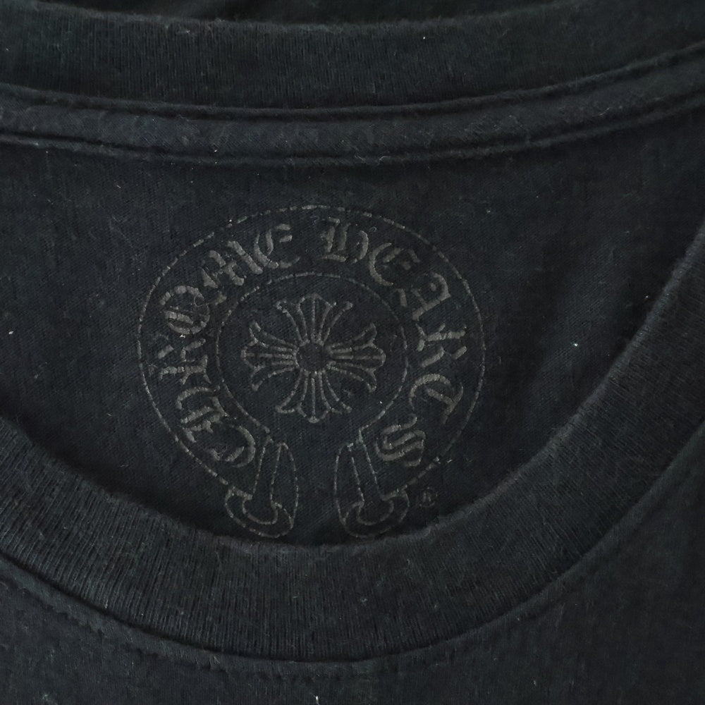 CHROME HEARTS(クロムハーツ) CH T-SHRT バックホースシュープリント 半袖Tシャツ カットソー ブラック
