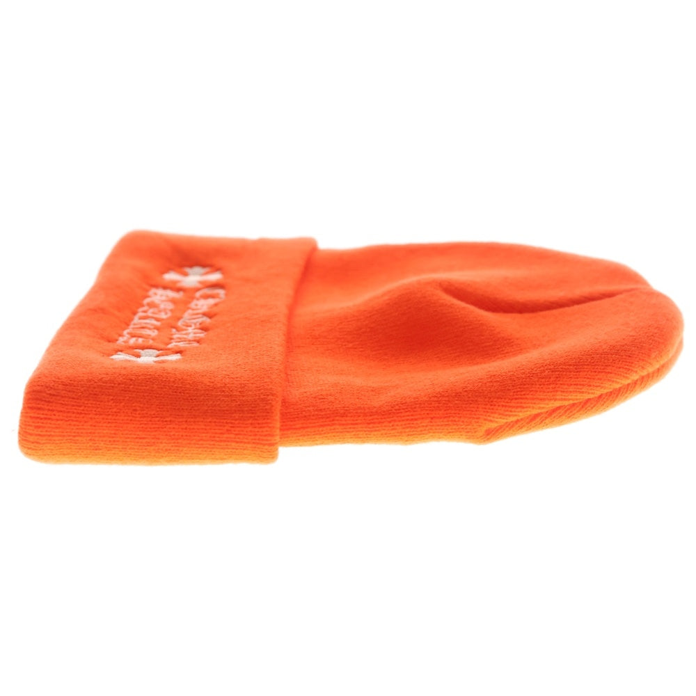 CHROME HEARTS(クロムハーツ) WATCH CAP ワッチキャップ ロゴ刺繍ビーニー オレンジ