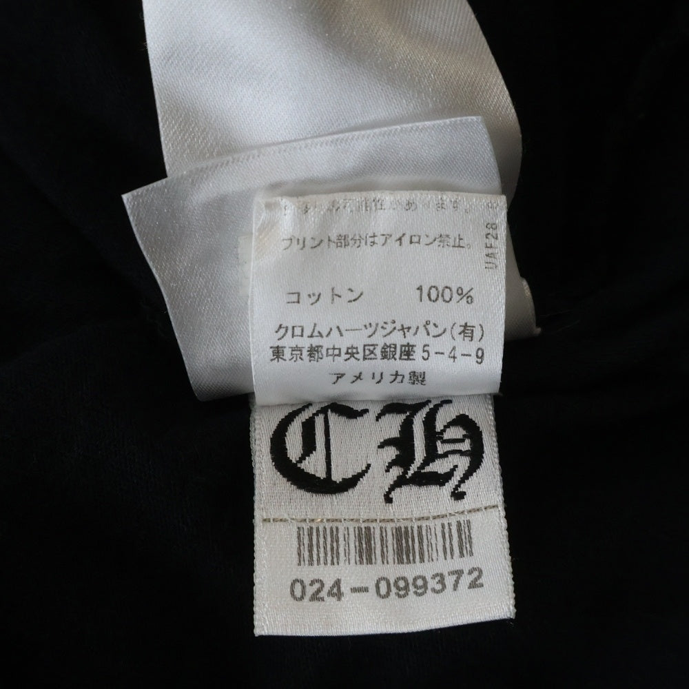CHROME HEARTS(クロムハーツ) VERTICAL LOGO バーティカル ロゴ クルーネック 半袖 Tシャツ カットソー ブラック