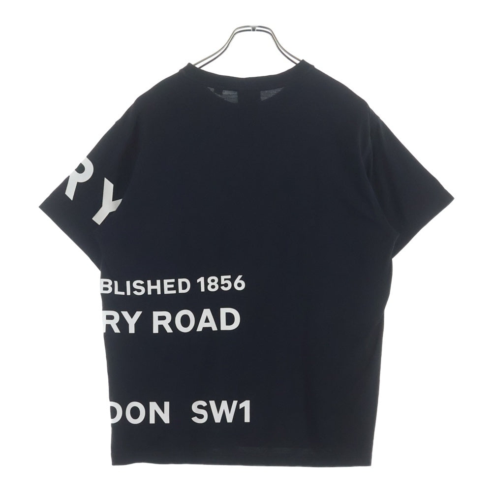BURBERRY(バーバリー) ホースフェリー プリント クルーネック 半袖Tシャツ カットソー ブラック 8040764