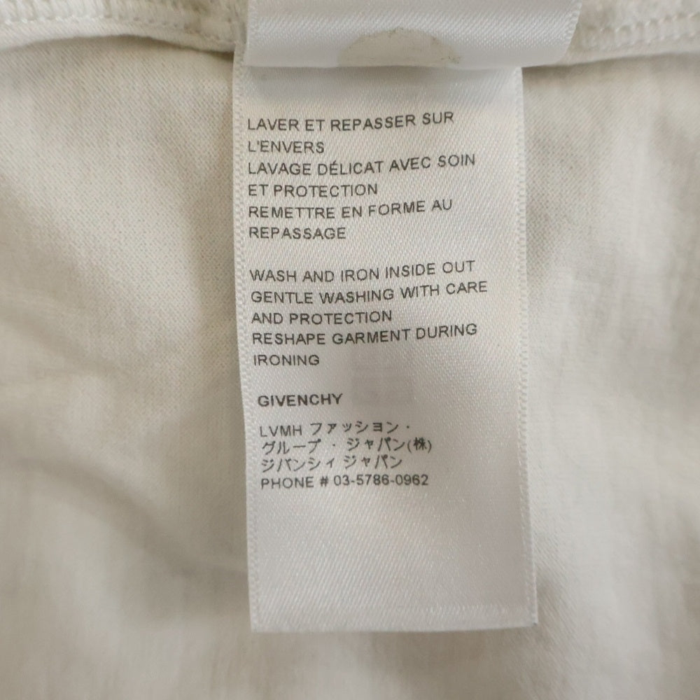 GIVENCHY(ジバンシィ) リバースロゴ プリント クルーネック 半袖Tシャツ カットソー ホワイト BM71653Y6B