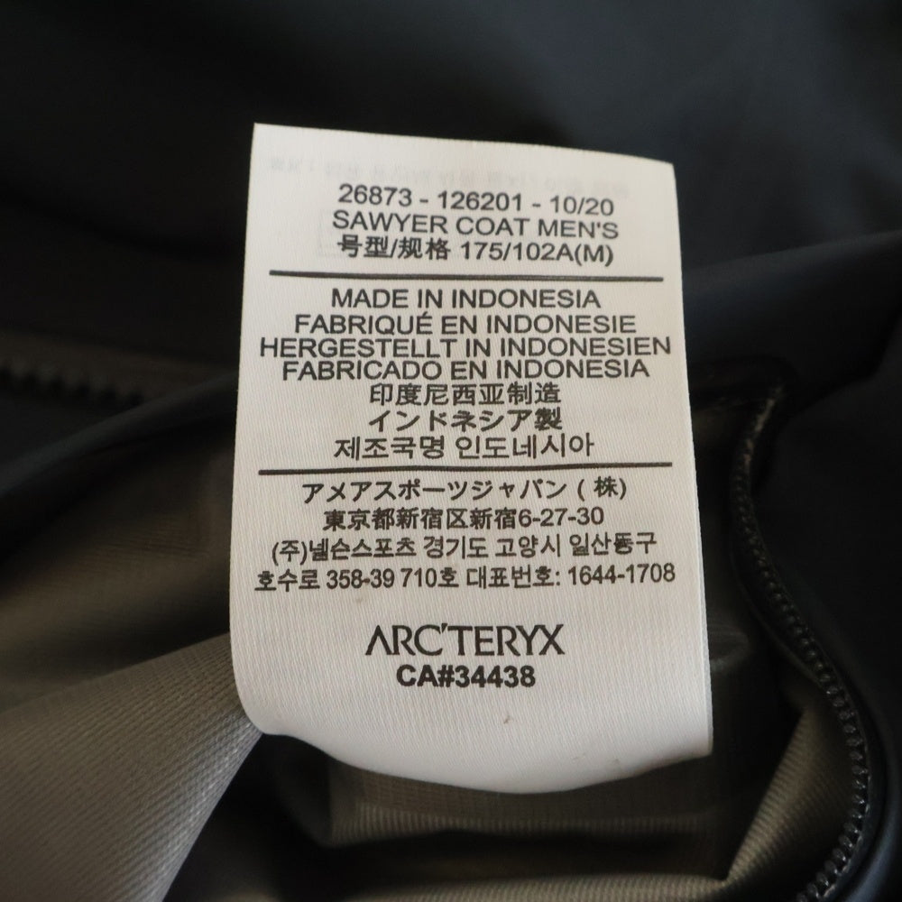 ARC'TERYX(アークテリクス) SAWYER COAT ソーヤーコート ジップアップ ジャケット グレー 26873