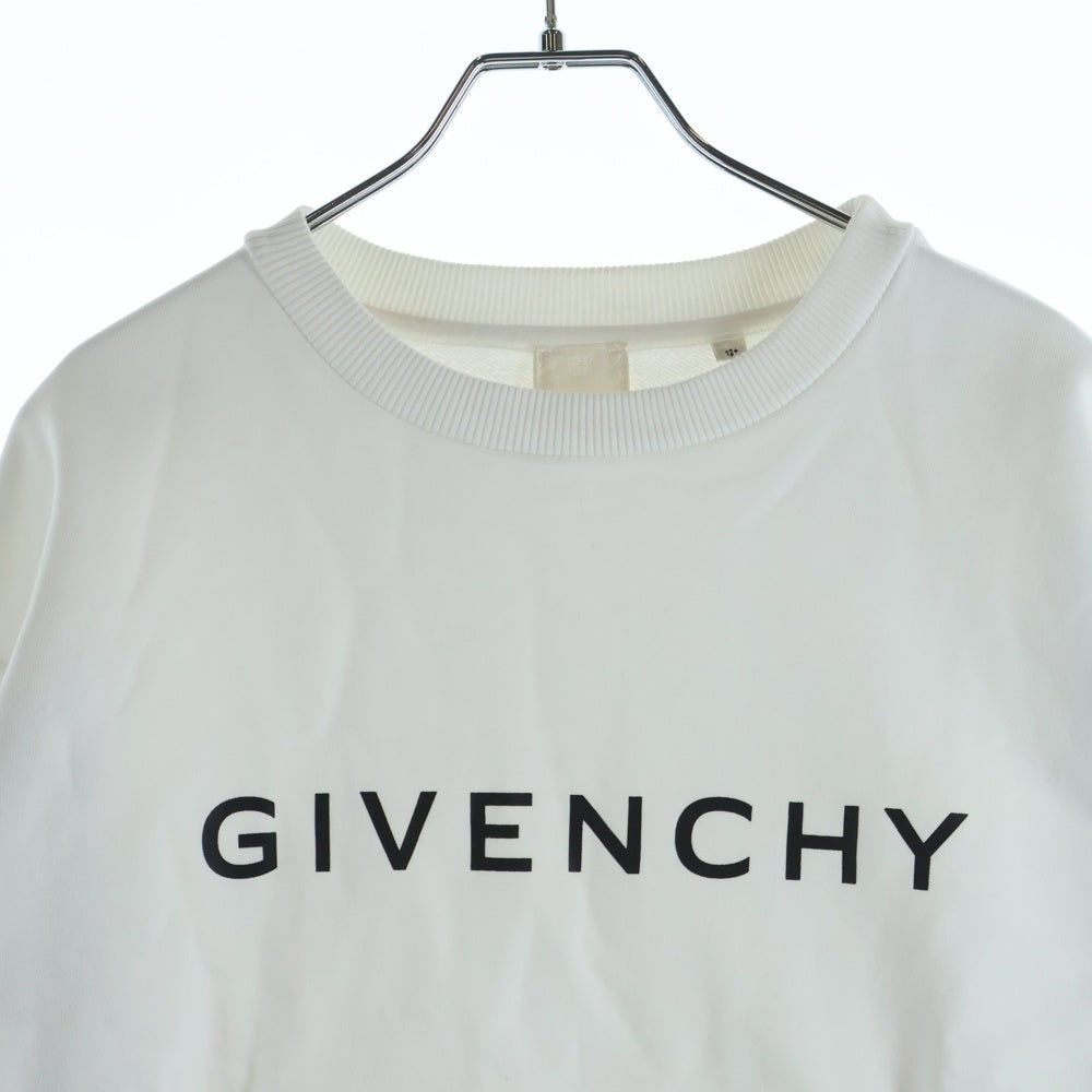GIVENCHY(ジバンシィ) プリントロゴ スウェットクルーネックシャツ ホワイト キッズ H30421