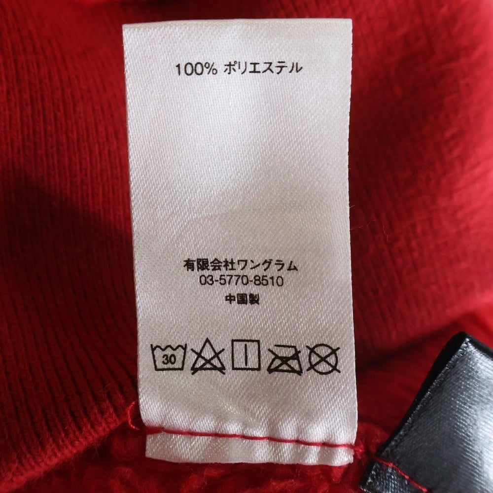 SUPREME(シュプリーム) 17AW Polartec Deep Pile Crewneck ロゴ刺繍 ポーラテック クルーネック フリース トレーナー レッド