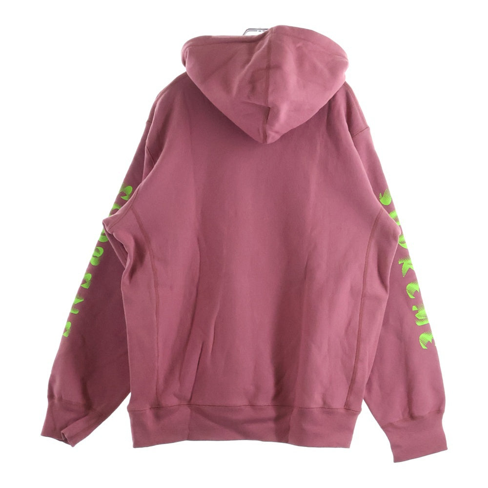 SUPREME(シュプリーム) 18AW Gradient Sleeve Hooded Sweatshirt スリーブプリント スウェットパーカー パープル