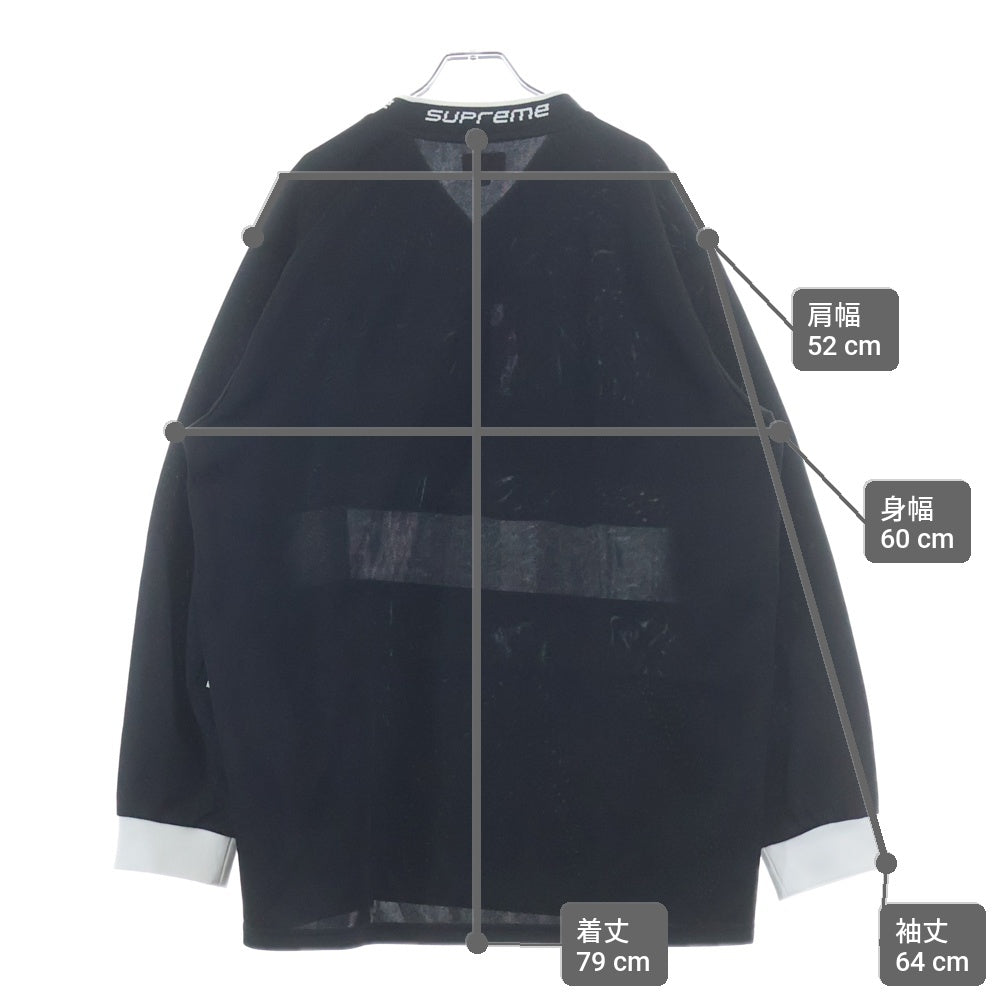 SUPREME(シュプリーム) 18AW Warm Up Hockey Jersey ホッケージャージ ゲーム長袖シャツ ブラック