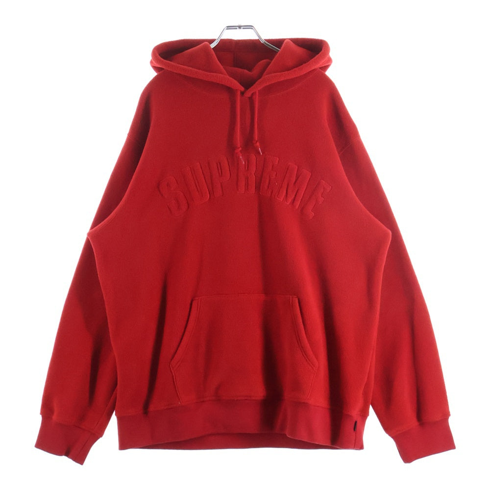 SUPREME(シュプリーム) 18AW Polartec Hooded Sweatshirt フリース プルオーバーパーカー レッド