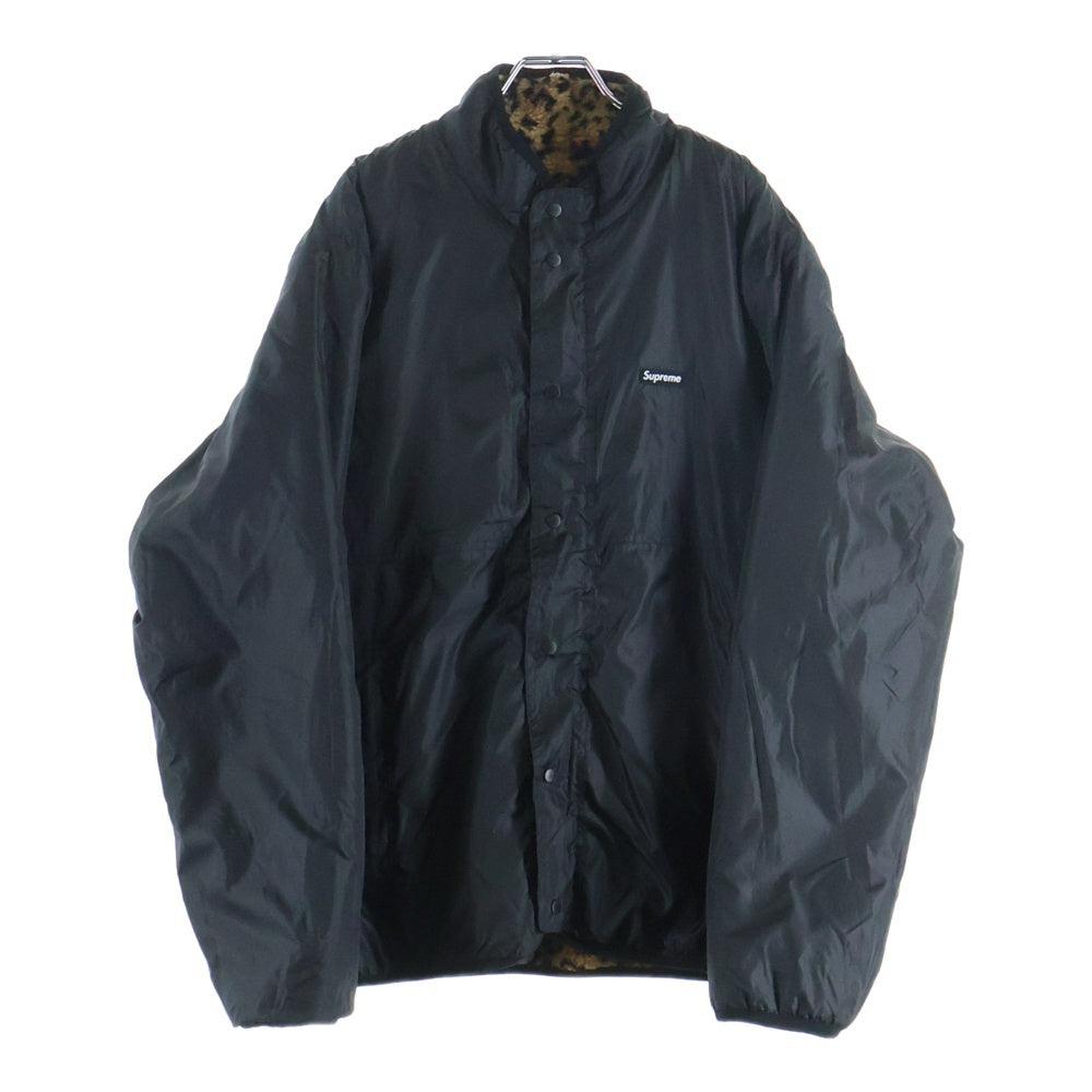 SUPREME(シュプリーム) 17AW Leopard Fleece Reversible Jacket レオパード フリース リバーシブルジャケット ブラウン