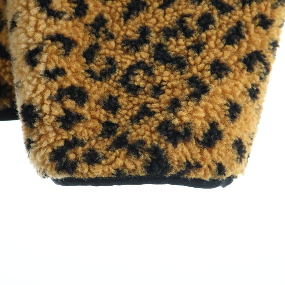 SUPREME(シュプリーム) 17AW Leopard Fleece Reversible Jacket レオパード フリース リバーシブルジャケット ブラウン