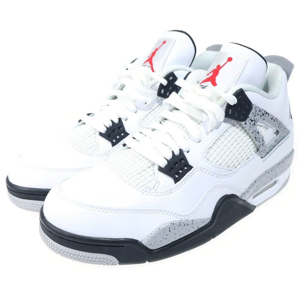 NIKE(ナイキ) 【観賞用 2015年製】 AIR JORDAN 4 RETRO OG WHITE CEMENT エアジョーダン 4 レトロ ホワイトセメント ハイカットスニーカー ホワイト US10/28cm 840606-192
