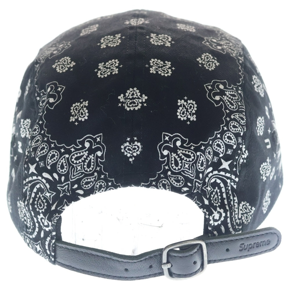 SUPREME(シュプリーム) Bandana Camp Cap バンダナキャンプキャップ 帽子 ブラック