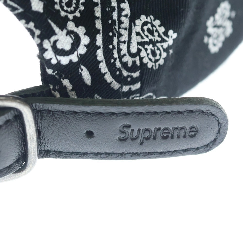 SUPREME(シュプリーム) Bandana Camp Cap バンダナキャンプキャップ 帽子 ブラック