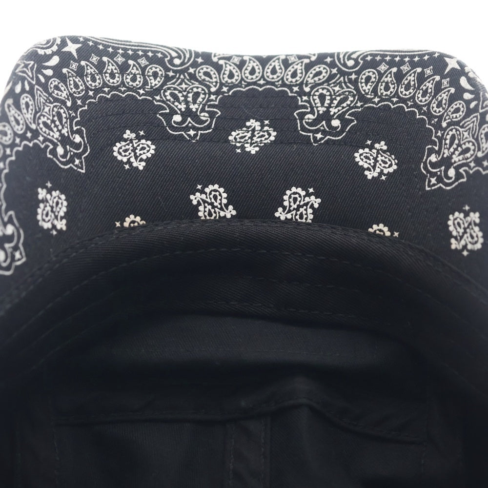 SUPREME(シュプリーム) Bandana Camp Cap バンダナキャンプキャップ 帽子 ブラック