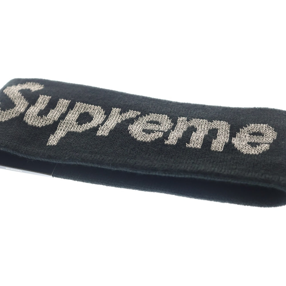 SUPREME(シュプリーム) 18AW ×NEW ERA Big Logo Headband ニューエラ ビッグ ロゴ ヘッドバンド ブラック