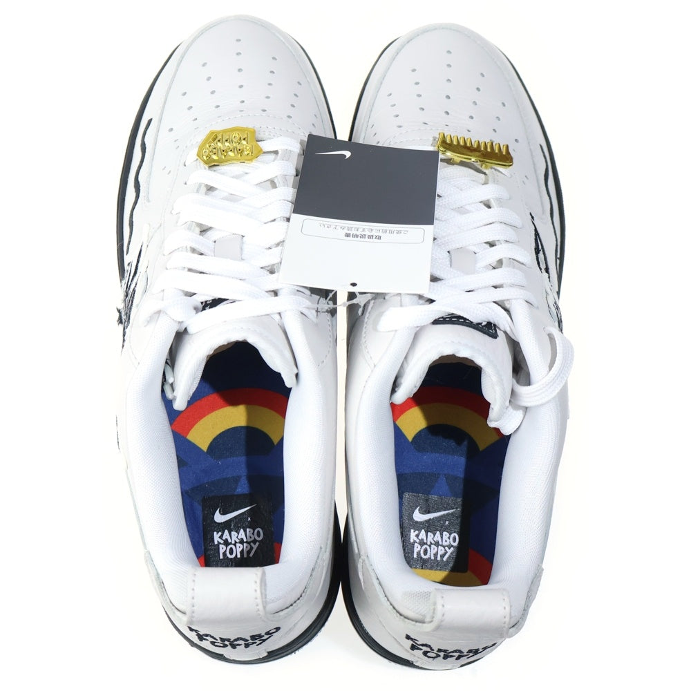 NIKE(ナイキ) ×Karabo Poppy BY YOU AIR FORCE 1 LOW カラボ ポピー バイユー エアフォース 1 ローカットスニーカー ホワイト US10/28cm CT1975-991