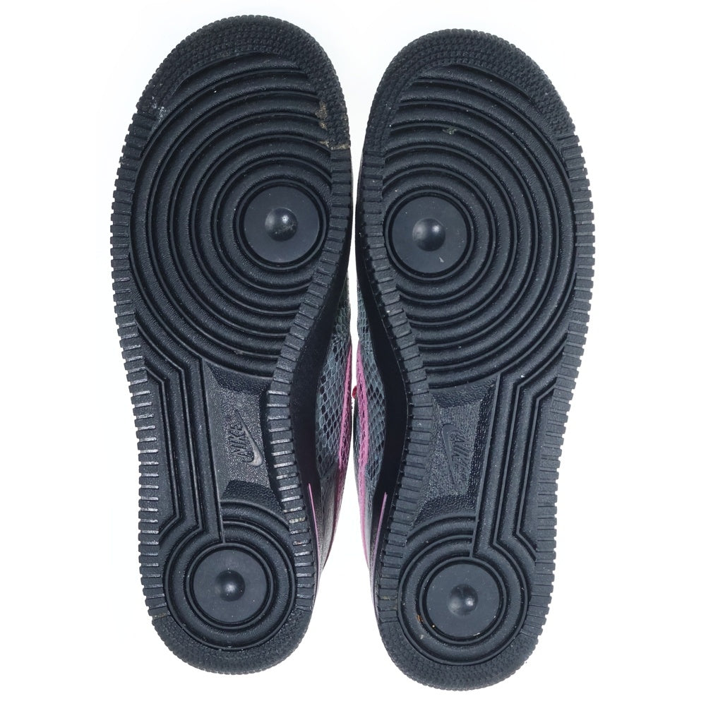 NIKE(ナイキ) BY YOU AIR FORCE1 バイユー エアフォース1 スネークスキン ローカットスニーカー グレー/ピンク US10/28cm CT3761-991