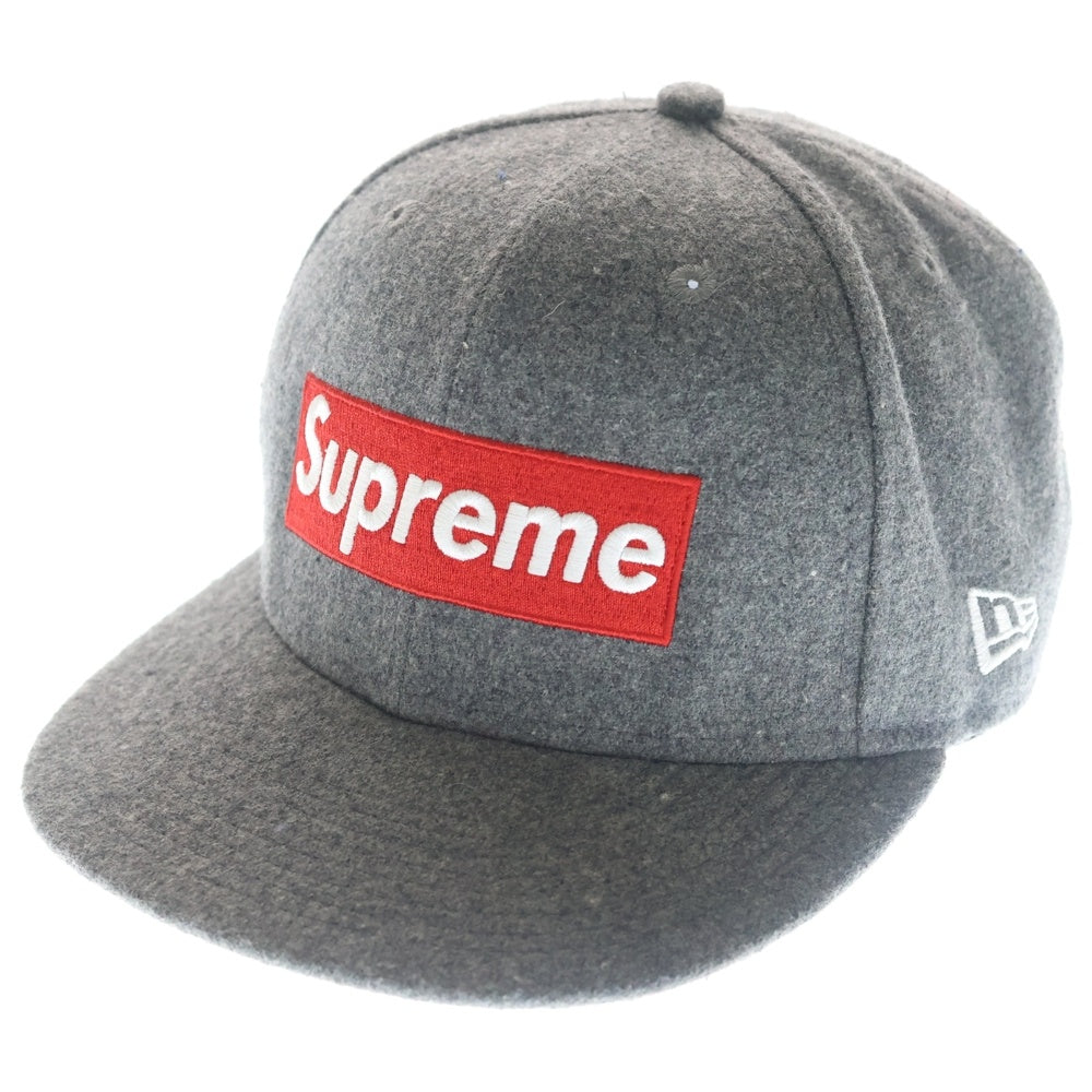 SUPREME(シュプリーム) 12SS ×NEW ERA National Champions Box Logo Cap ニューエラ ナショナル チャンピオンズ ボックスロゴ ベースボールキャップ 帽子 グレー