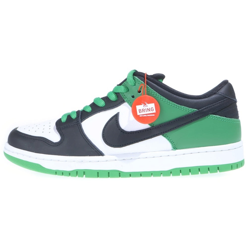 NIKE SB(ナイキエスビー) DUNK LOW PRO BLACK AND CLASSIC GREEN BQ6817-302 ダンク ブラックアンドクラシックグリーン ローカットスニーカー ホワイト/グリーン US9.5/27.5cm