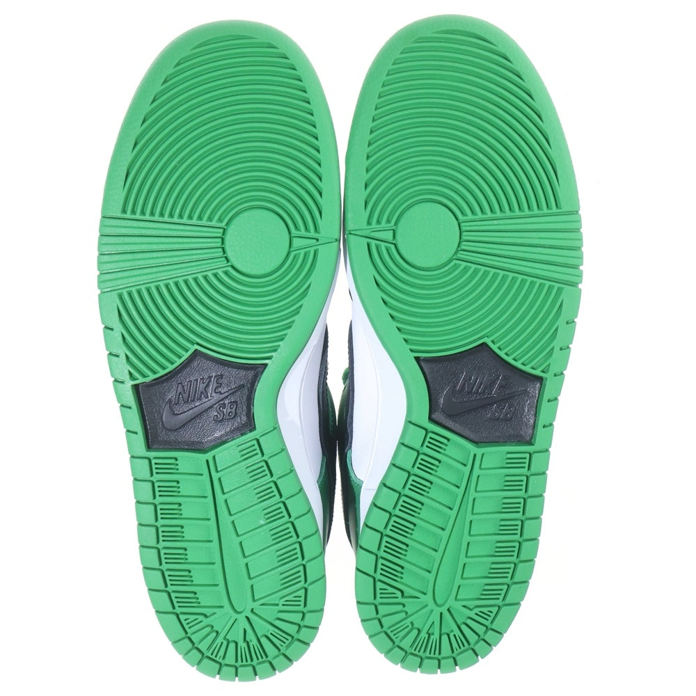 NIKE SB(ナイキエスビー) DUNK LOW PRO BLACK AND CLASSIC GREEN BQ6817-302 ダンク ブラックアンドクラシックグリーン ローカットスニーカー ホワイト/グリーン US9.5/27.5cm